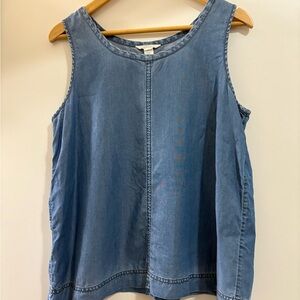 Caslon Chambray Sleeveless Top